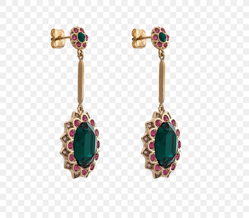 Earring Jewellery Fuchsia Emerald Pink, PNG, 720x720px, Earring, Body Jewellery, Body Jewelry, Color, Colored Gold Download Free