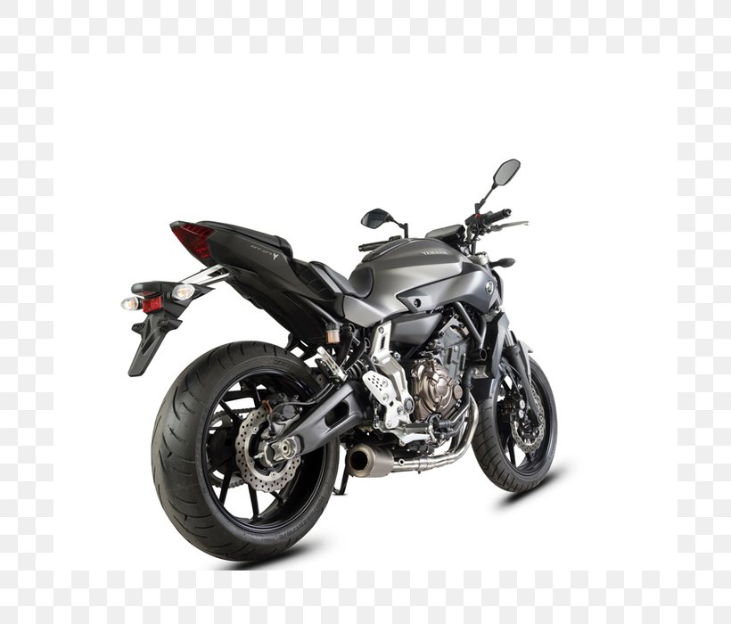Exhaust System Car Yamaha Motor Company Motorcycle Fairing Yamaha MT-07, PNG, 700x700px, Exhaust System, Automotive Exhaust, Automotive Exterior, Automotive Lighting, Automotive Tire Download Free