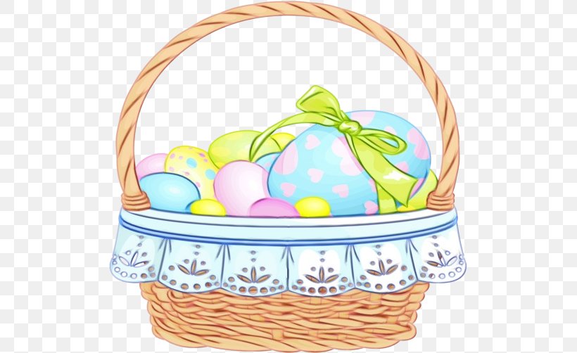 Easter Egg Background, PNG, 510x502px, Watercolor, Basket, Easter, Easter Egg, Egg Download Free