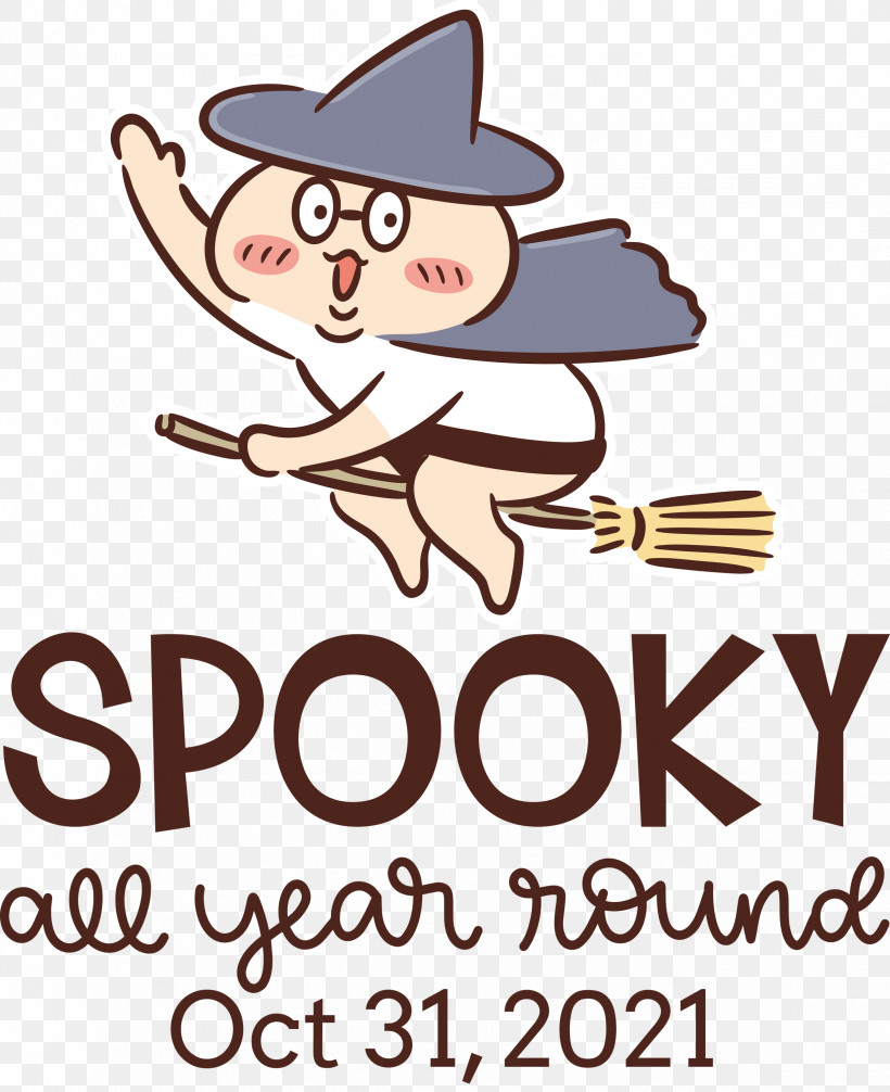 Spooky Halloween, PNG, 2445x3000px, Spooky, Behavior, Cartoon, Halloween, Happiness Download Free