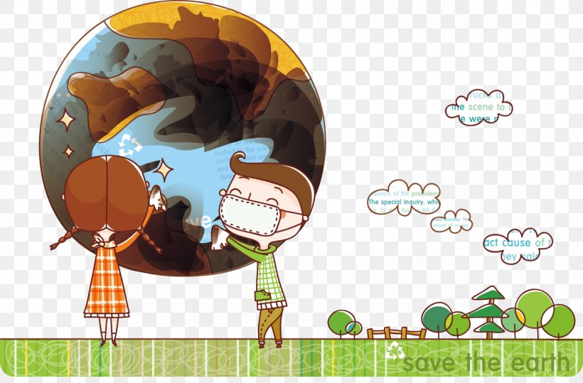 Save Planet Earth Vector Design Images, Hand Drawn World Environment Day  With People Are Gardening And Cleaning The Earth Save Planet Flat Vector  Illustration, World, Environment, Day PNG Image For Free Download