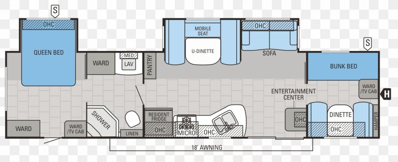 Floor Plan Caravan Jayco, Inc. Room Kitchen, PNG, 1800x734px, Floor Plan, Area, Bunk Bed, Caravan, Elevation Download Free