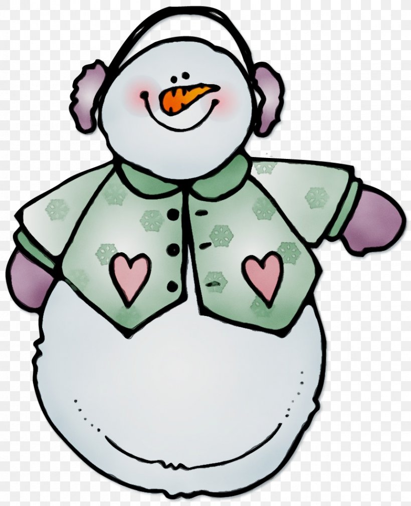 Snowman, PNG, 859x1057px, Watercolor, Cartoon, Line Art, Paint, Pleased Download Free
