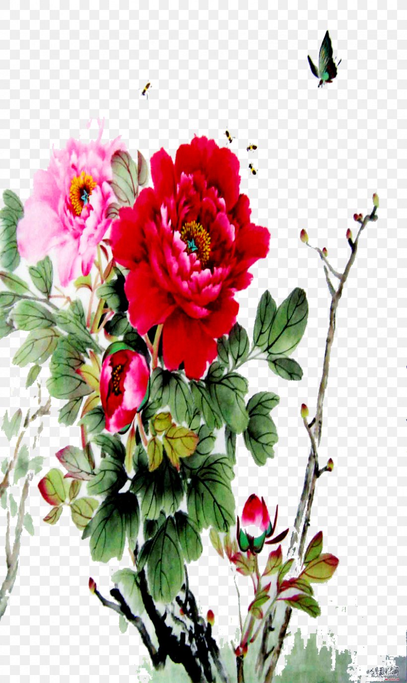 Floral Design Moutan Peony Cut Flowers, PNG, 844x1417px, Floral Design, Annual Plant, Artificial Flower, Blue, Chrysanths Download Free