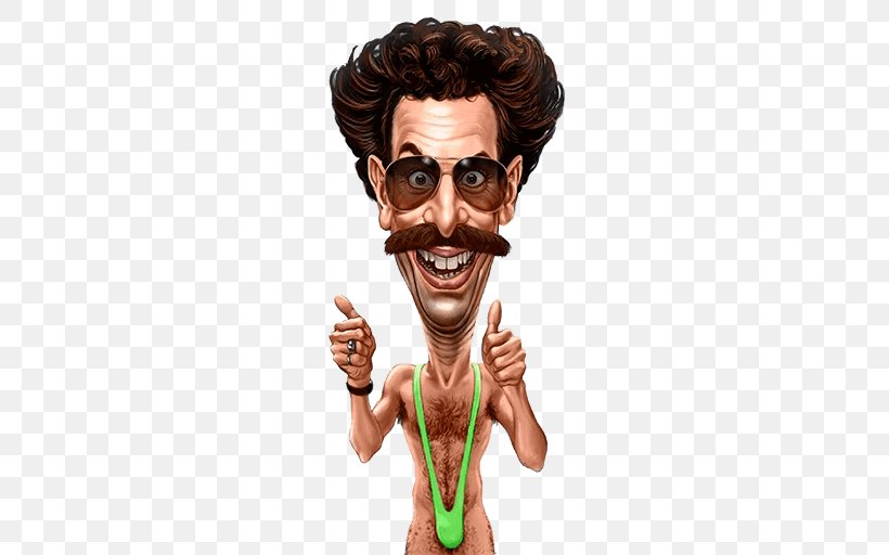 Sacha Baron Cohen Borat Sagdiyev YouTube Caricature, PNG, 512x512px, Sacha Baron Cohen, Actor, Art, Borat, Borat Sagdiyev Download Free