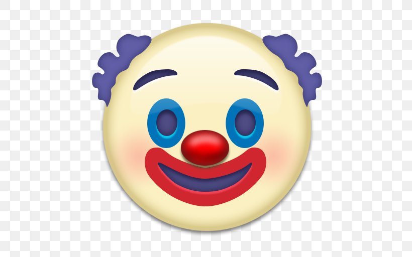 Evil Clown Emoji Joker YouTube, PNG, 512x512px, Clown, Emoji, Emojipedia, Emoticon, Evil Clown Download Free