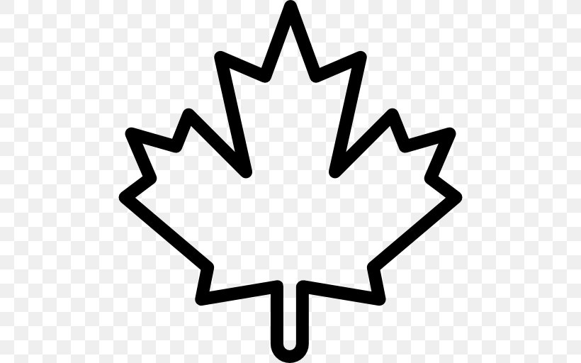 Maple Leaf Flag Of Canada Clip Art, PNG, 512x512px, Maple Leaf, Black And White, Canada, Canada Day, Coloring Book Download Free