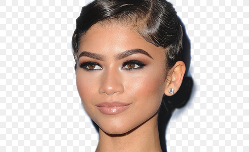 Zendaya Eyebrow Cosmetics Fashion Model, PNG, 500x500px, Zendaya, Beauty, Black Hair, Brown Hair, Cheek Download Free