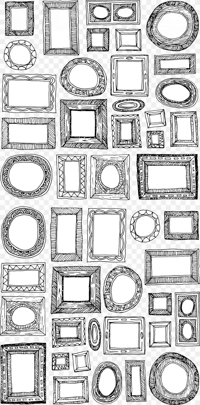 Drawing Picture Frames Vector Graphics Illustration Sketch, PNG, 1692x3425px, Drawing, Art, Istock, Line Art, Painting Download Free