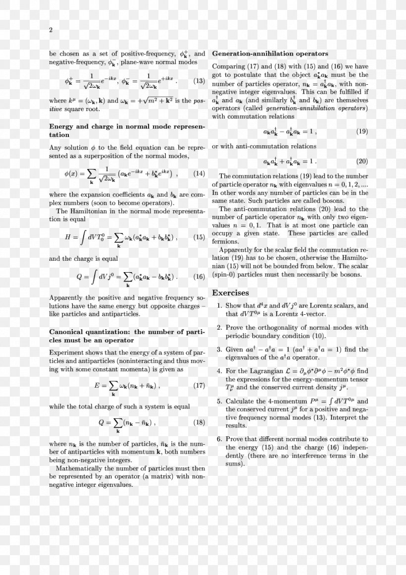 Particle Physics Scalar Field Theory Quantum Field Theory Invariant, PNG, 926x1310px, Particle Physics, Area, Document, Energy, Field Download Free