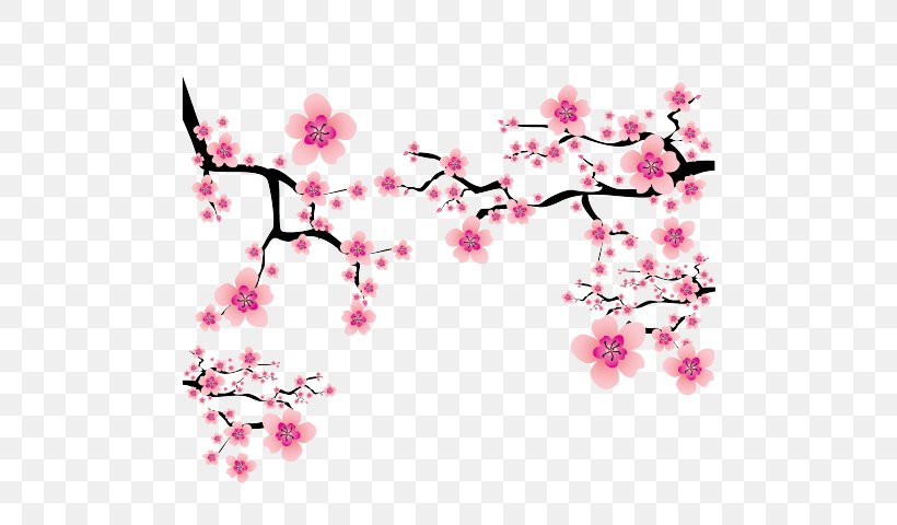 Cherry Blossom Vector Graphics Desktop Wallpaper Illustration, PNG, 640x480px, Cherry Blossom, Blossom, Branch, Cherries, Flower Download Free