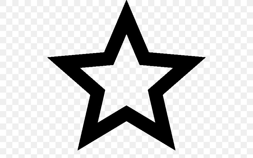 Star Symbol Clip Art, PNG, 512x512px, Star, Android, Area, Black And White, Star Polygons In Art And Culture Download Free
