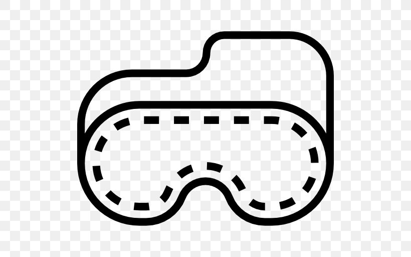 Goggles White Line Clip Art, PNG, 512x512px, Goggles, Black, Black And White, Eyewear, Monochrome Download Free