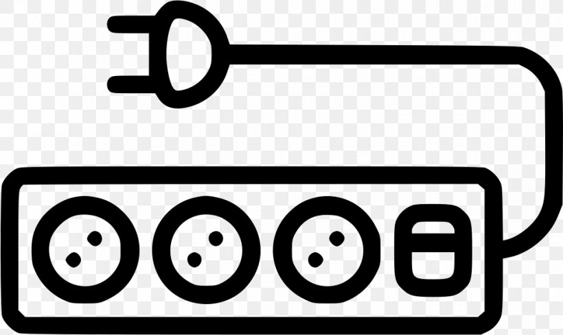 Power Strip Electricity Vector Graphics AC Power Plugs And Sockets, PNG, 981x586px, Power Strip, Ac Power Plugs And Sockets, Area, Black And White, Brand Download Free
