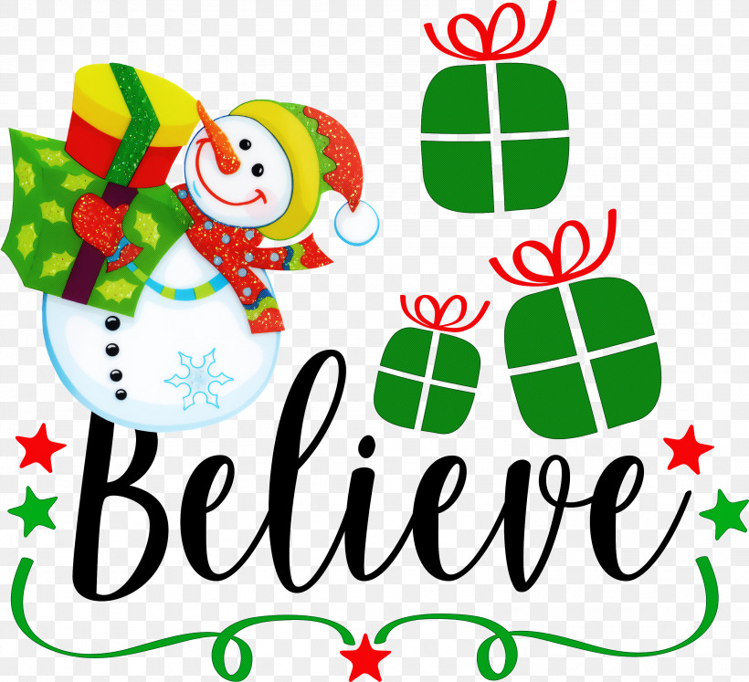 Believe Santa Christmas, PNG, 3000x2736px, Believe, Christmas, Christmas Day, Christmas Ornament, Christmas Tree Download Free