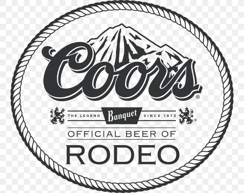 Molson Coors Brewing Company Coors Light Miller Brewing Company Rodeo, PNG, 750x648px, Coors Brewing Company, Area, Beer, Black And White, Brand Download Free