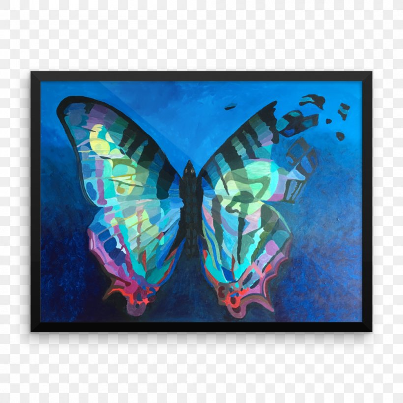 Modern Art Watercolor Painting Butterfly, PNG, 1000x1000px, 2016, Modern Art, Acrylic Paint, Art, Butterfly Download Free