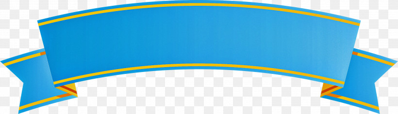 Arch Ribbon, PNG, 3000x867px, Arch Ribbon, Blue, Electric Blue, Line, Yellow Download Free