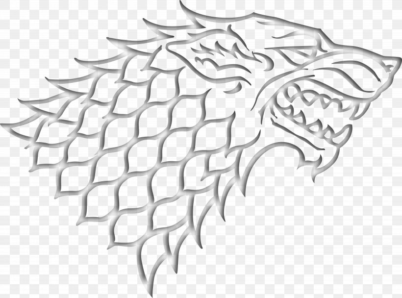 Game Of Thrones Ascent House Stark Winter Is Coming, PNG, 5110x3794px, Game Of Thrones Ascent, Artwork, Black, Black And White, Drawing Download Free