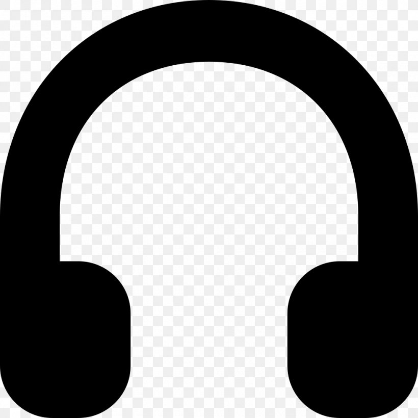 Headphones Clip Art, PNG, 980x980px, Headphones, Audio, Audio Equipment, Black, Black And White Download Free
