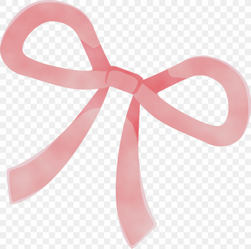 Pink Ribbon Material Property Hair Accessory Hair Tie, PNG, 3000x2984px, Watercolor, Hair Accessory, Hair Tie, Material Property, Paint Download Free