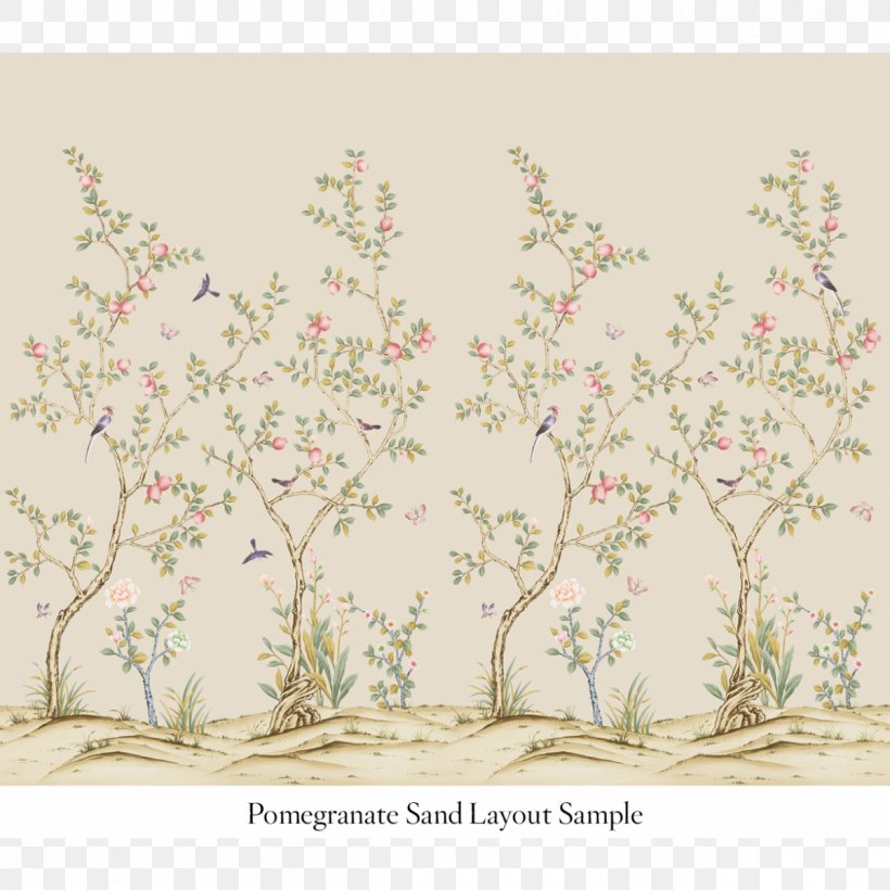 Chinoiserie Toile Wall Mural Wallpaper, PNG, 1200x1200px, Chinoiserie, Blossom, Border, Branch, Cherry Blossom Download Free