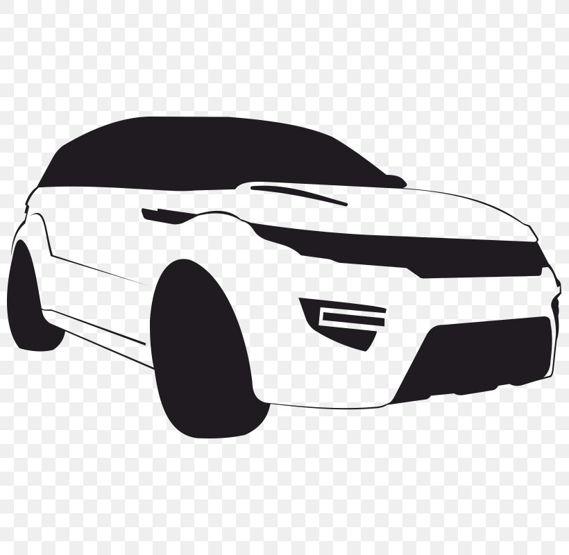 Land Rover Rover Company Range Rover Evoque Car, PNG, 800x800px, Land Rover, Automotive Design, Automotive Exterior, Black And White, Brand Download Free
