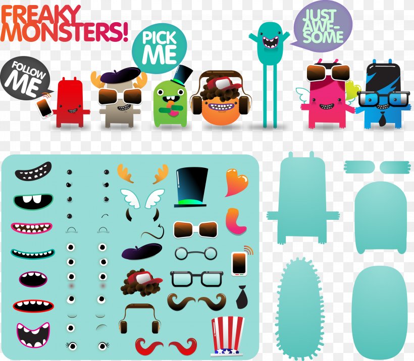 Monster, PNG, 3191x2787px, Monster, Cartoon, Material, Plastic, Royaltyfree Download Free