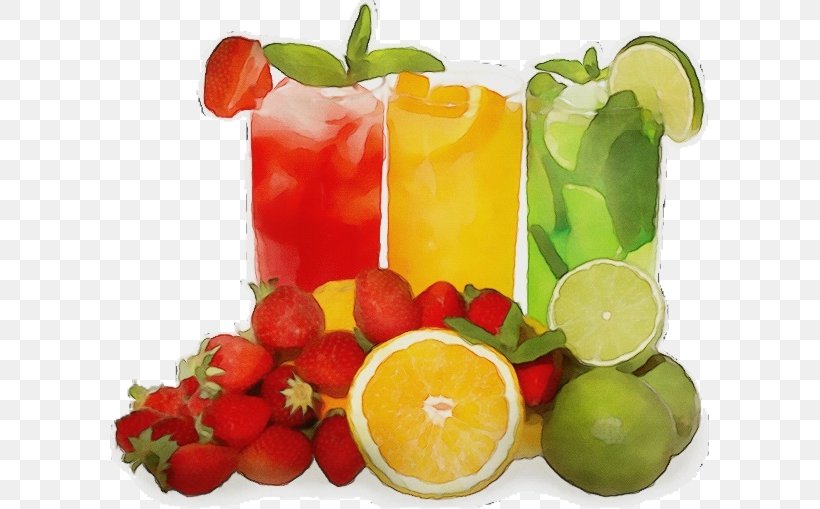 Watercolor Natural, PNG, 600x509px, Watercolor, Aguas Frescas, Apple, Apple Juice, Citrus Download Free