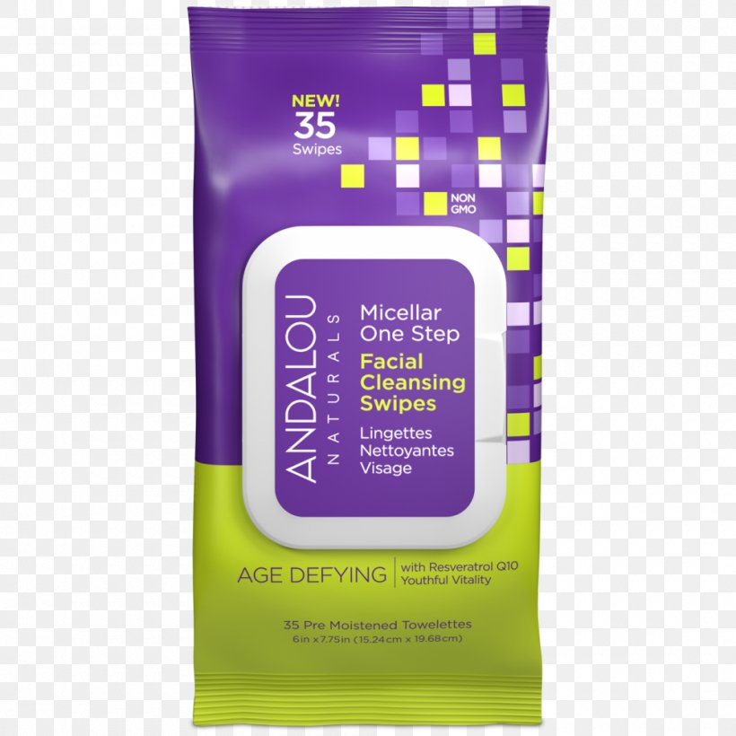 Cleanser Wet Wipe Andalou Naturals Facial Lotion, PNG, 1000x1000px, Cleanser, Cosmetics, Face, Facial, Facial Mask Download Free