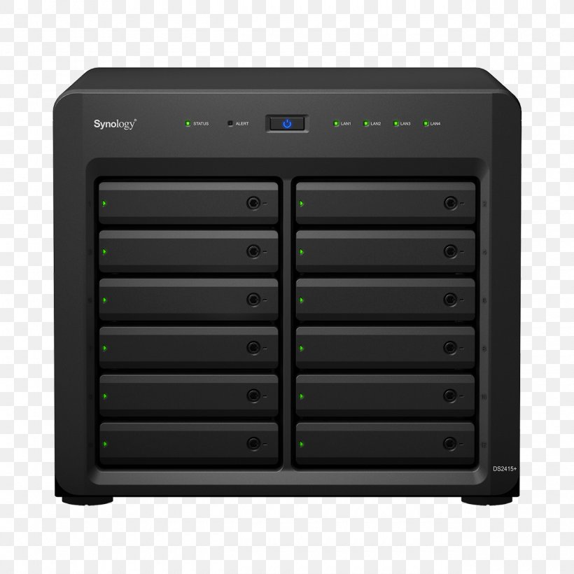 Network Storage Systems Synology Disk Station DS3617xs Synology DiskStation DS2415+ DS1817 Synology NAS Synology DiskStation DS3615xs, PNG, 1280x1280px, 19inch Rack, Network Storage Systems, Computer Component, Data Storage, Data Storage Device Download Free