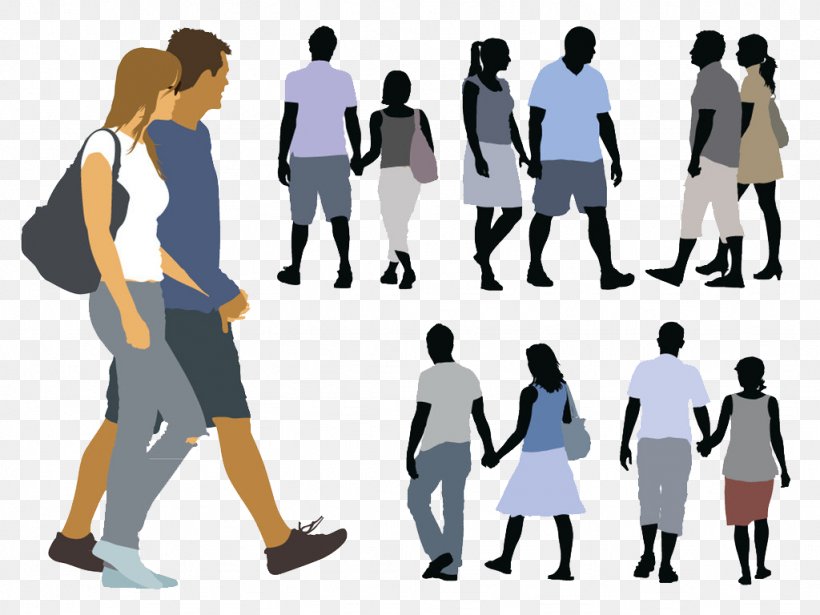 Silhouette Walking Illustration, PNG, 1024x768px, Silhouette, Business, Collaboration, Communication, Couple Download Free