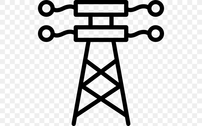 Transmission Tower Utility Pole Electricity Electric Power Transmission, PNG, 512x512px, Transmission Tower, Black And White, Electric Power, Electric Power Transmission, Electrical Energy Download Free