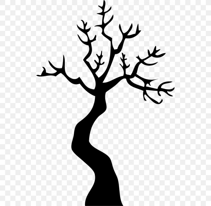 Tree Haunted House Clip Art, PNG, 800x800px, Tree, Artwork, Black And White, Branch, Drawing Download Free