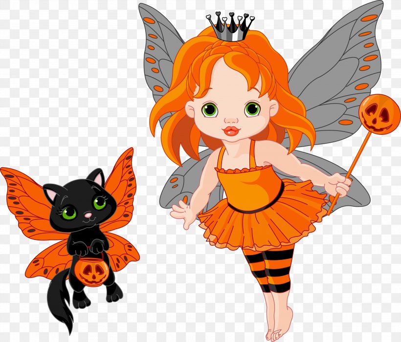 It's Halloween Trixie The Halloween Fairy Clip Art, PNG, 2939x2512px, Fairy, Art, Butterfly, Child, Cuteness Download Free