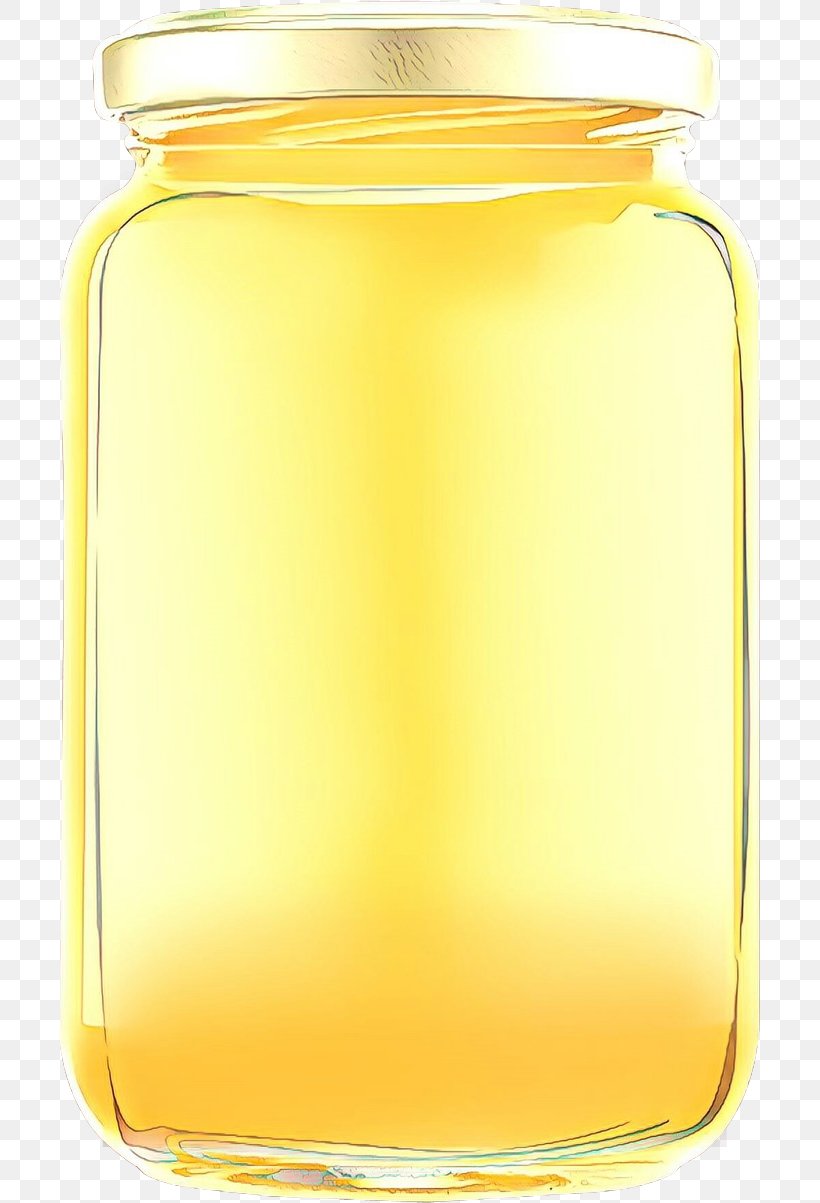 Mason Jar Yellow Food Storage Containers Canning Honey, PNG, 702x1203px, Cartoon, Canning, Food Storage Containers, Honey, Lid Download Free