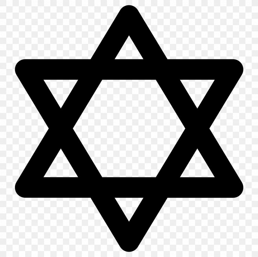 Star Of David Jewish Symbolism Judaism, PNG, 1600x1600px, Star Of David, Area, Black And White, Brand, David Download Free
