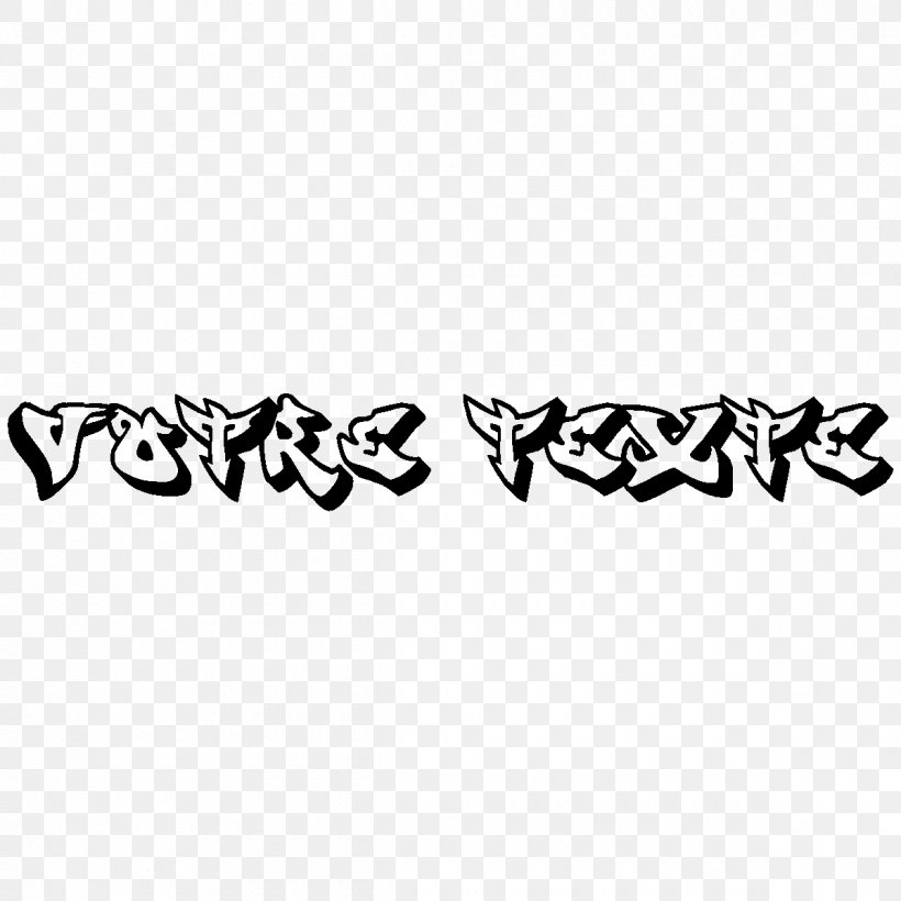 Text Sticker Graffiti Idea, PNG, 1200x1200px, Text, Advertising, Area, Black, Black And White Download Free