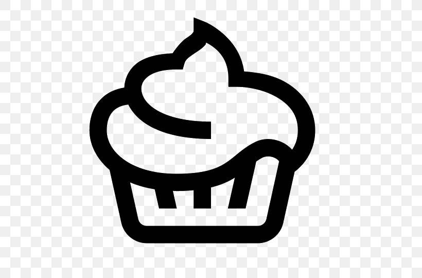 Cupcake Bakery Frosting & Icing Clip Art, PNG, 540x540px, Cupcake, Area, Bakery, Baking, Black And White Download Free