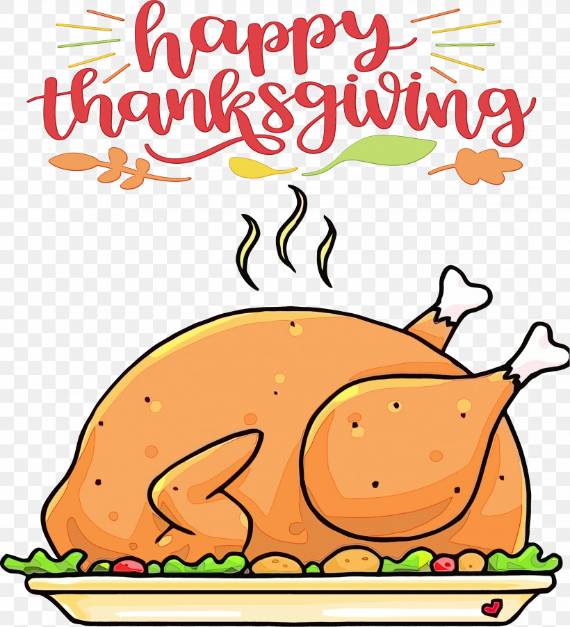 Pumpkin, PNG, 2853x3142px, Happy Thanksgiving, Cartoon, Meal, Meter, Paint Download Free