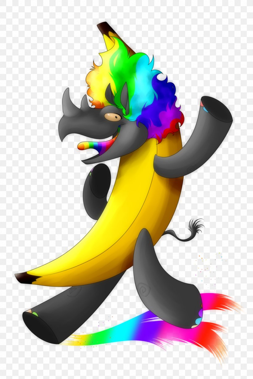 Rhinoceros Rainbow Banana Drawing Clip Art, PNG, 1024x1536px, Rhinoceros, Art, Banana, Carnivoran, Color Download Free