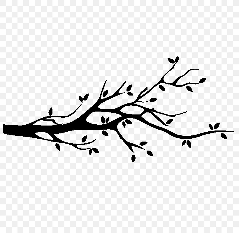 Twig Branch Tree Sticker, PNG, 800x800px, Twig, Area, Art, Bird, Black Download Free