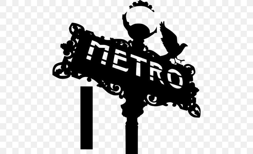 Paris Métro Rapid Transit Sticker Wall Decal, PNG, 500x500px, Paris, Advertising, Black And White, Brand, City Download Free