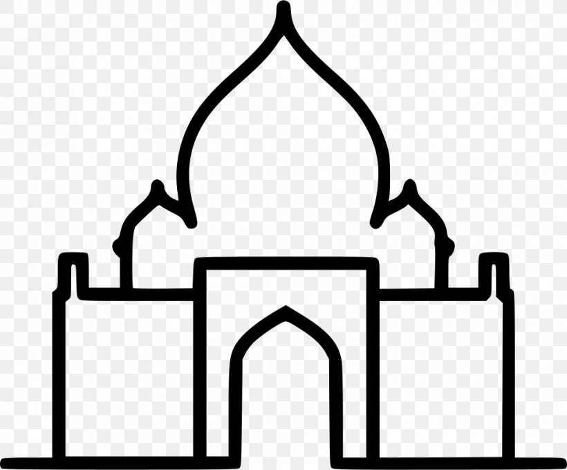 Black Taj Mahal Clip Art Monument Mausoleum, PNG, 980x812px, Taj Mahal, Area, Artwork, Black, Black And White Download Free