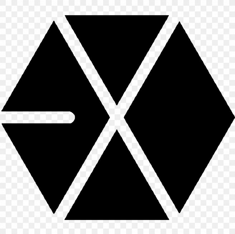 Growl EXO Logo K-pop XOXO, PNG, 1600x1600px, Growl, Area, Black, Black And White, Brand Download Free