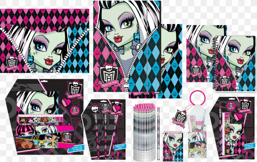 Monster High School Supplies Handbag Clothing, PNG, 1600x1011px, Monster High, Art, Backpack, Clothing, Collage Download Free