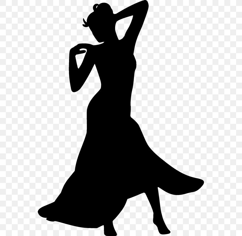 Silhouette Woman Dance Drawing, PNG, 563x800px, Silhouette, Art, Black, Black And White, Dance Download Free