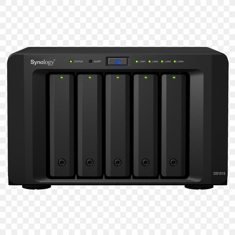 Synology Inc. Network Storage Systems Synology DX513 Synology DiskStation DS1515+ Synology DiskStation DS115j, PNG, 1280x1280px, Synology Inc, Audio Receiver, Computer Network, Disk Array, Electronic Device Download Free