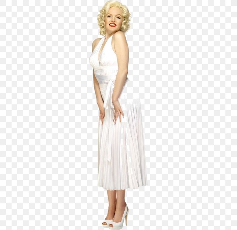 White Dress Of Marilyn Monroe Costume Fashion Model, PNG, 500x793px, Watercolor, Cartoon, Flower, Frame, Heart Download Free