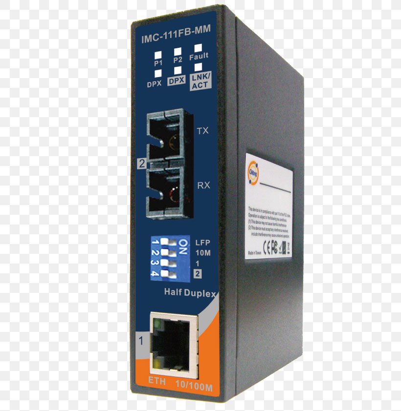 Circuit Breaker Fiber Media Converter Ethernet Optical Fiber 100BASE-FX, PNG, 595x842px, Circuit Breaker, Communication, Computer Component, Electronic Component, Electronic Device Download Free